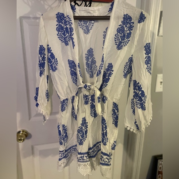 Spool No. 72 Blue White Romper - Picture 1 of 7